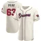 Anderson Pilar Men's Authentic Atlanta Braves Cream Alternate Jersey