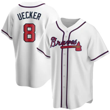 Bob Uecker Youth Replica Atlanta Braves White Home Jersey