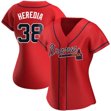 Guillermo Heredia Women's Authentic Atlanta Braves Red Alternate Jersey