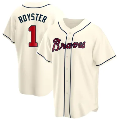 Jerry Royster Men's Replica Atlanta Braves Cream Alternate Jersey