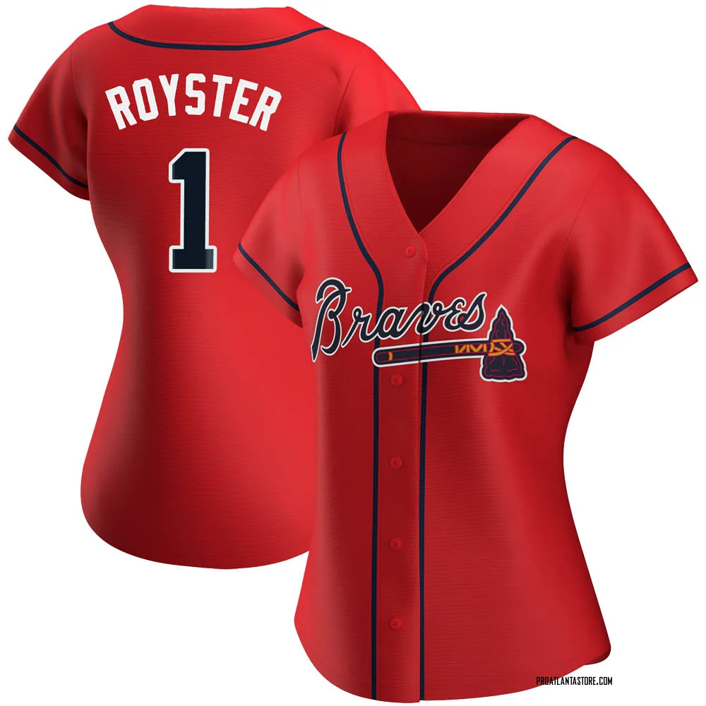 Jerry Royster Women's Authentic Atlanta Braves Red Alternate Jersey
